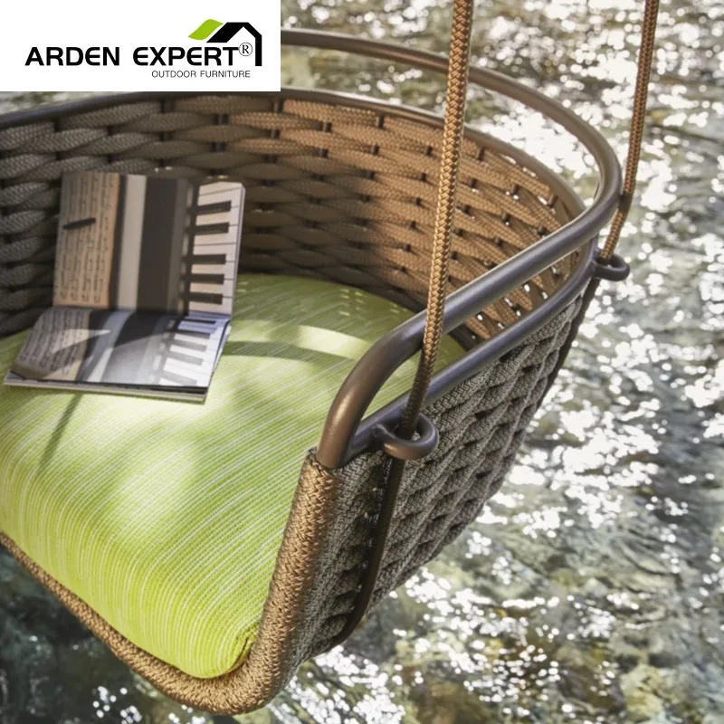 Hotel Hanging Pods Outdoor Rope Hanging Chair Rattan Swing Egg Chairs