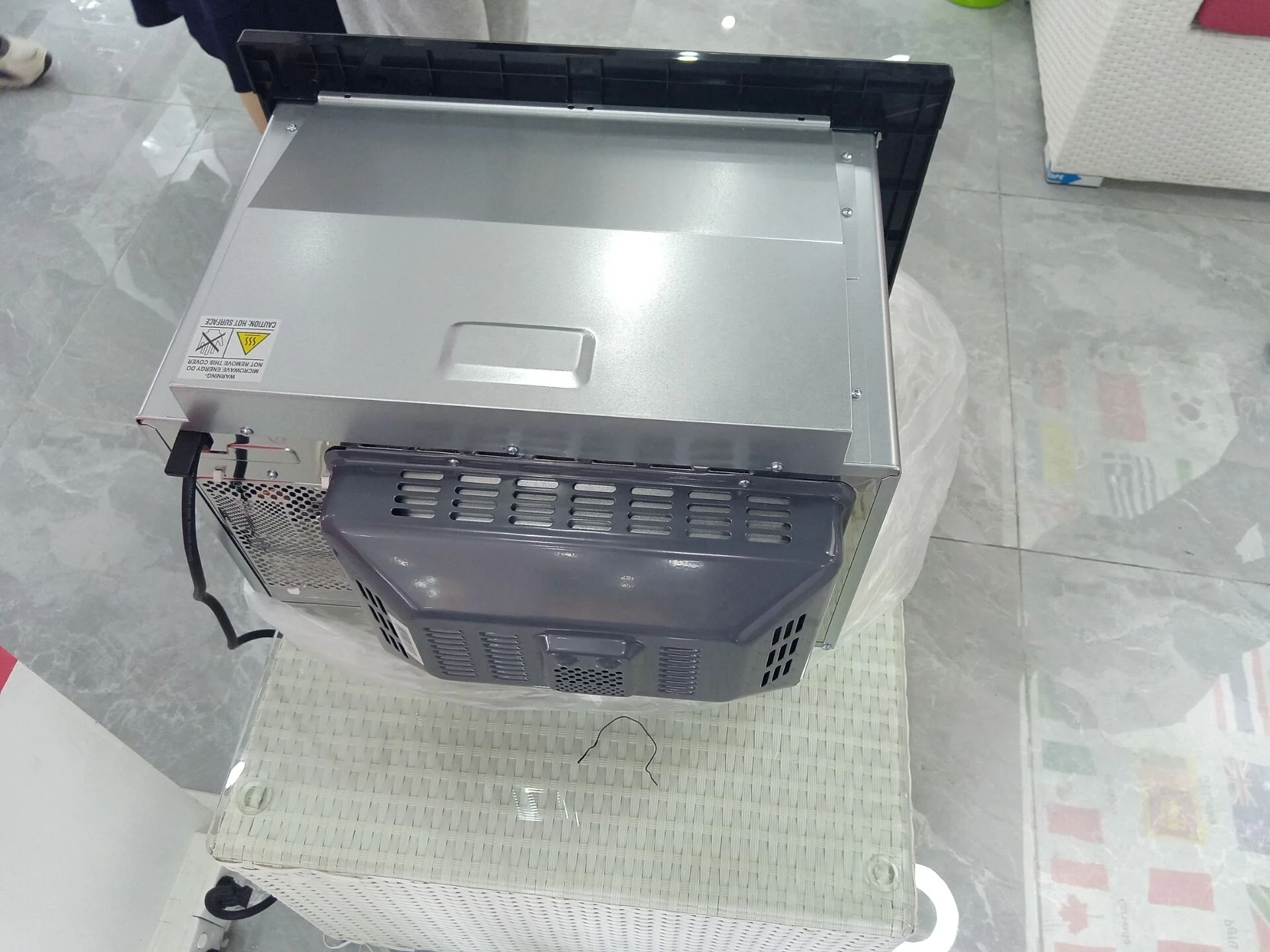 Встроенный гриль для микроволновой печи из нержавеющей стали 34L конвекция 10 меню автоматического приготовления пищи микроволновая печь с ЖК-дисплеем