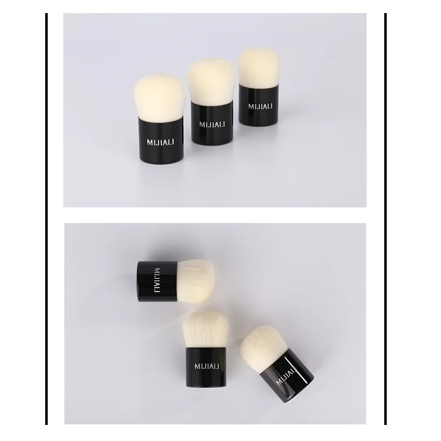 Amazon China manufacturer handmade bamboo material makeup kabuki foundation brush