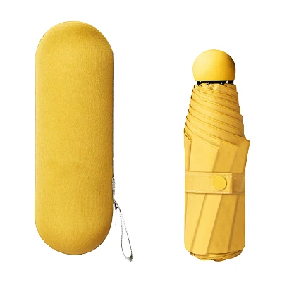 
Cheap Price Promotional Women Adults Kids Slim Portable Small Capsule Umbrellas 