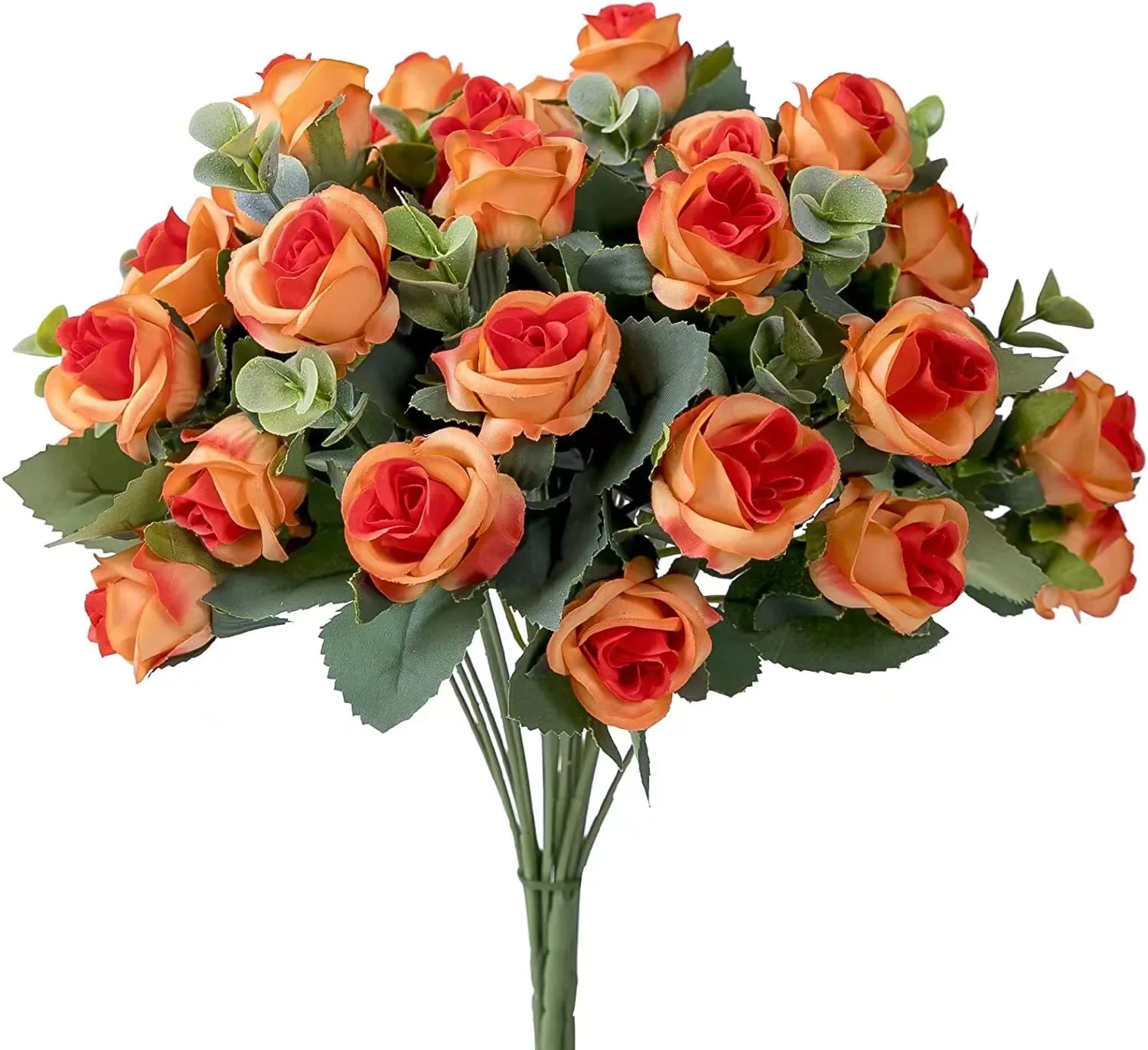 New Arrival Real Touch Artificial Silk 11 Heads Flower Simulation White Rose For Events Home Wedding Decoration