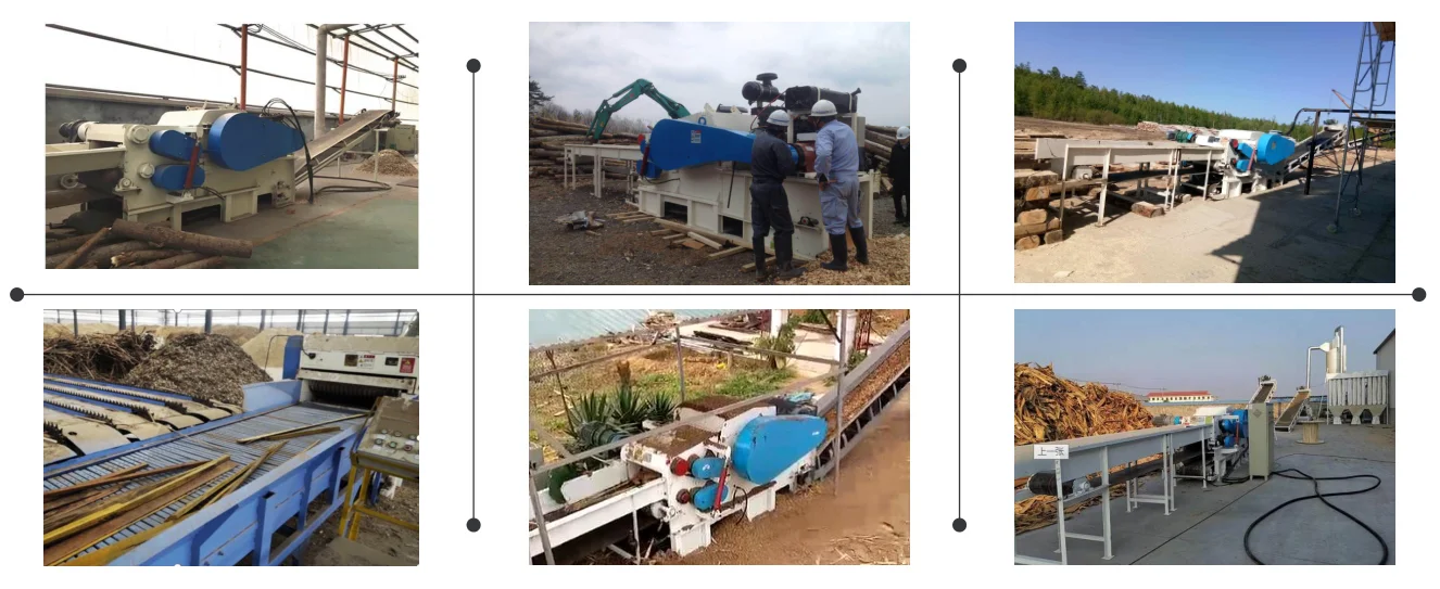 Factory Direct Sale Drum Wood Chipper Forest Machinery Wood Logs Chipper