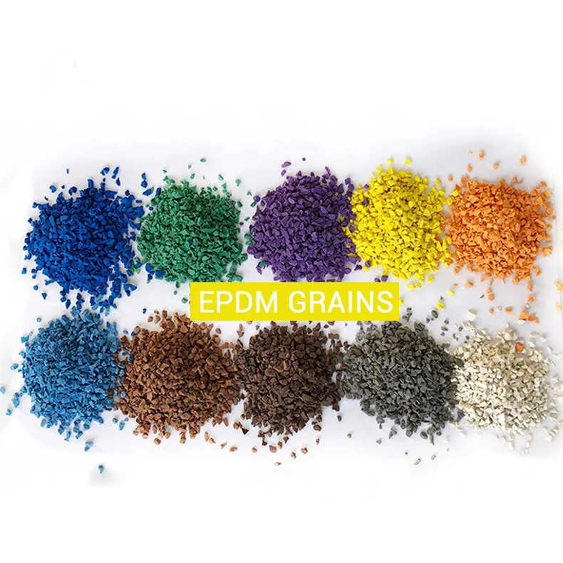 Cost Effective Various Color Rubber Granules Artificial Turf Fill Granular Playground EPDM Rubber Granules