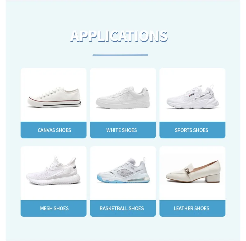 Wholesale Custom Cleaning Solution Oem Private Label Breathable Sports Shoe Instant Sole Super White Whitening Sneaker Cleaner