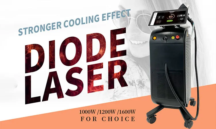 Newest 3 wavelength 755nm 1064nm 808nm professional ice painless diode laser hair removal machine