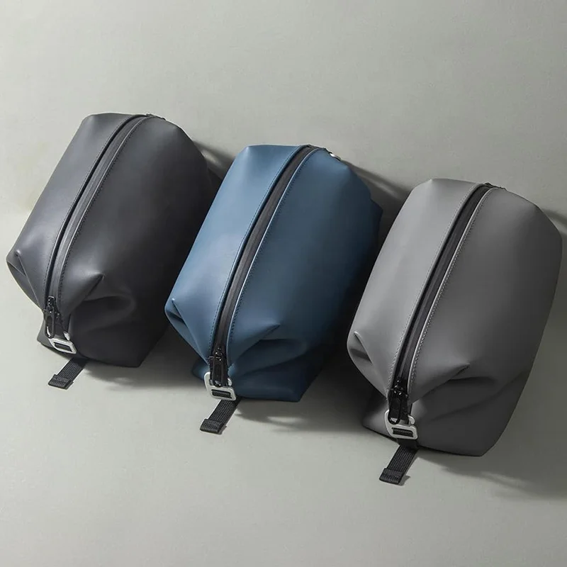 Custom Design Logo Printed Men Travel Toiletry Bag Silicone Travel Makeup Cosmetic Bag