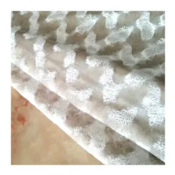 high-end customization stretch elastic plush jacquard yarn dyed velour fabric