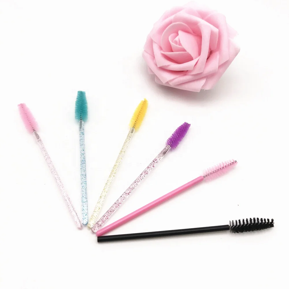 
Hot Sell Eyelash Brush Vendor Make Up Eye Lashes Disposable Mascara Wand Eyelash Extension Brush 