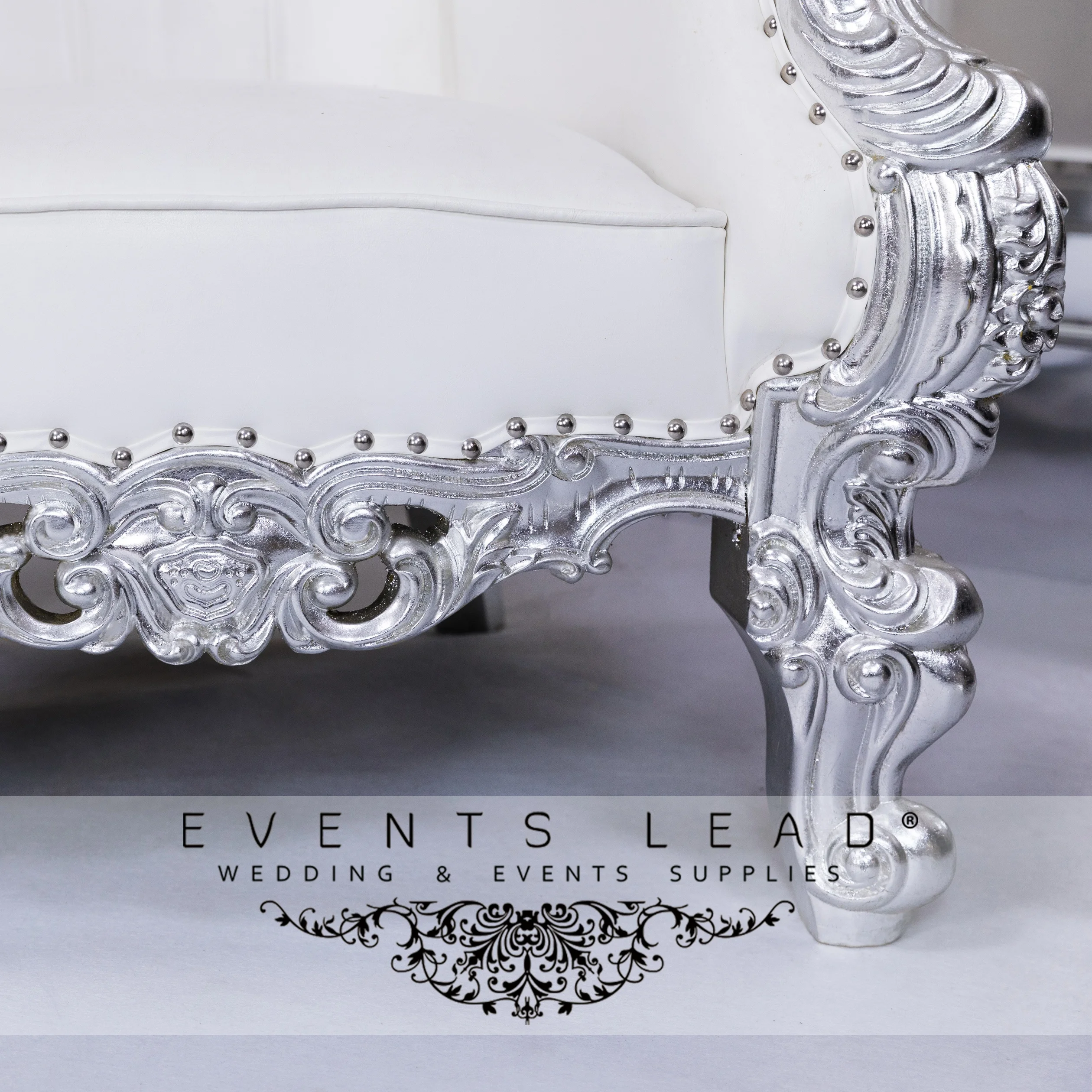 Big Chair Throne Chair Beautiful Wedding Furniture Hot Selling Luxury Silver King Throne Chair