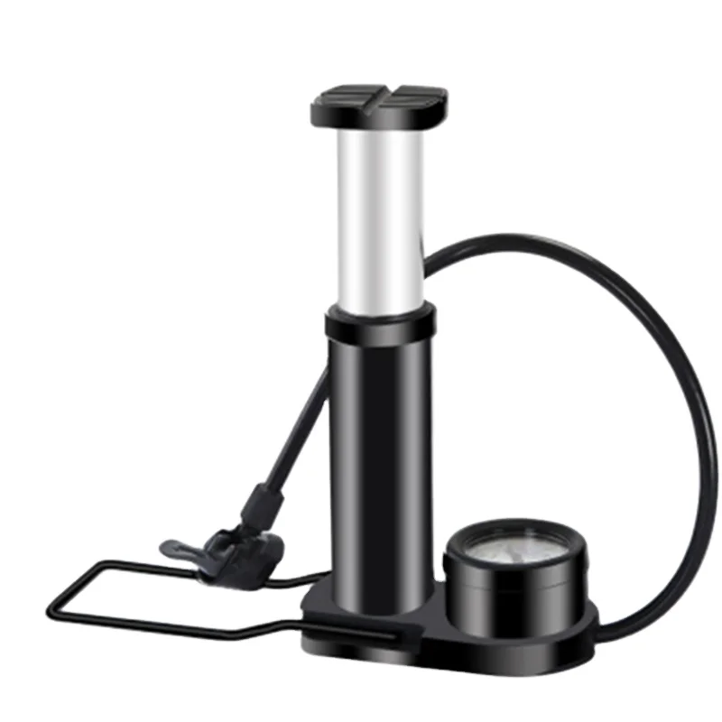 Factory Fast Supply Low MOQ Aluminum Alloy Foot Multi-functional Bicycle Air Pump for Bike