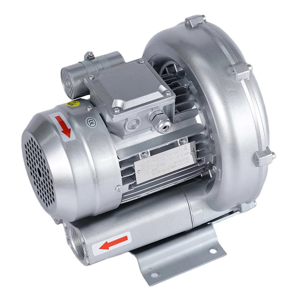 Высокоэффективный новый дизайн 0,37 кВт низкий уровень шума высокое давление электрический маленький мощный воздуходувка для пруда