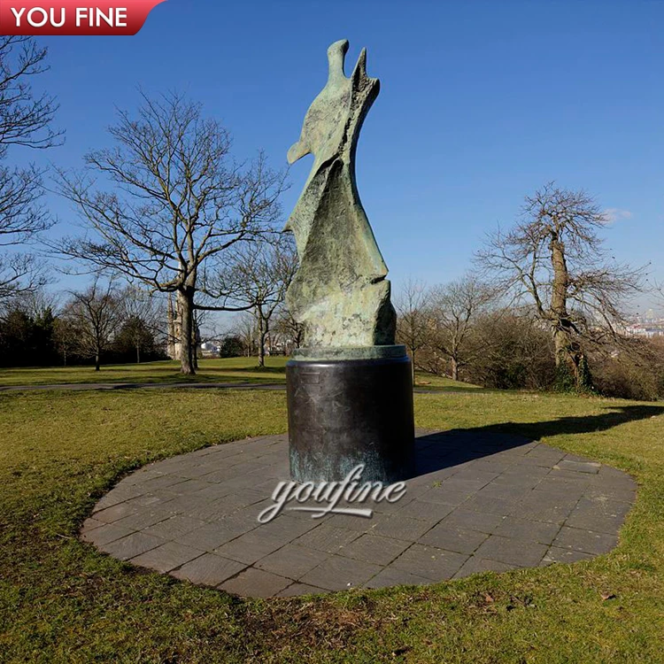 Outdoor Garden Large Henry Moore Bronze Hill Arches Statue