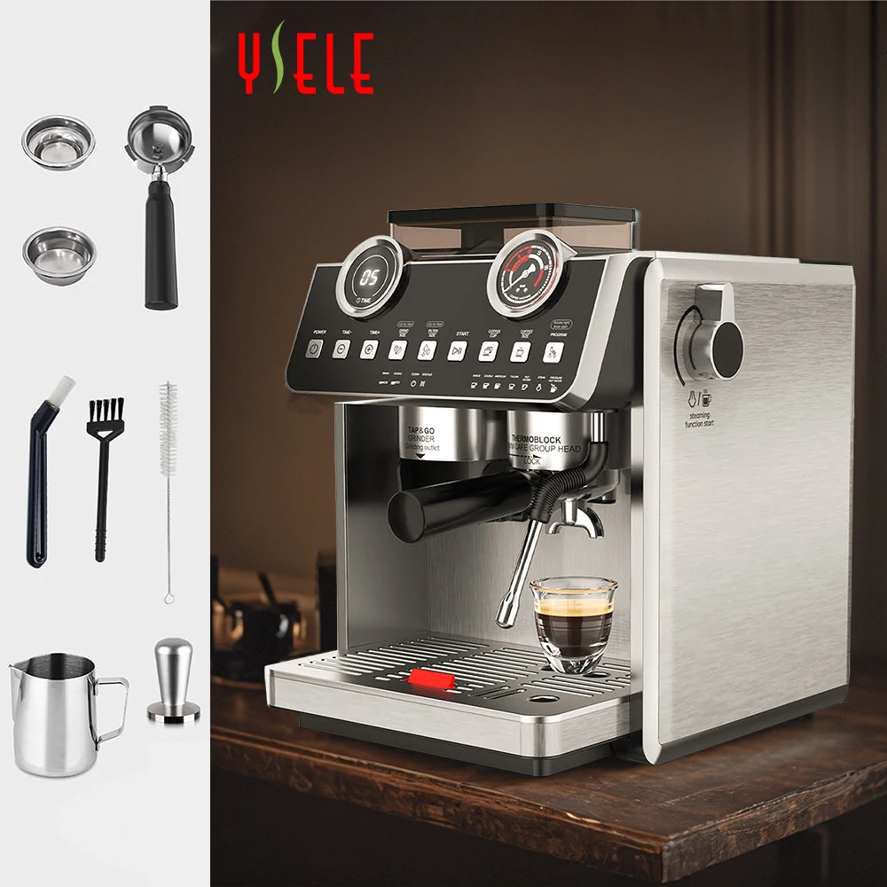 Best Selling Quiet Espresso Machines Stainless Steel Bean To Cup Coffee Machine With Grinder