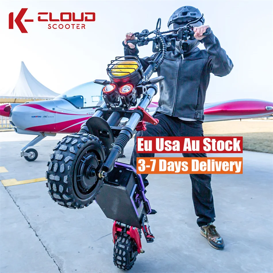Скутер по бездорожью, на заказ, 6000 Вт, 5600 Вт, 60 В, Электрический скутер, двухколесный, 11 дюймов, Электрический скутер