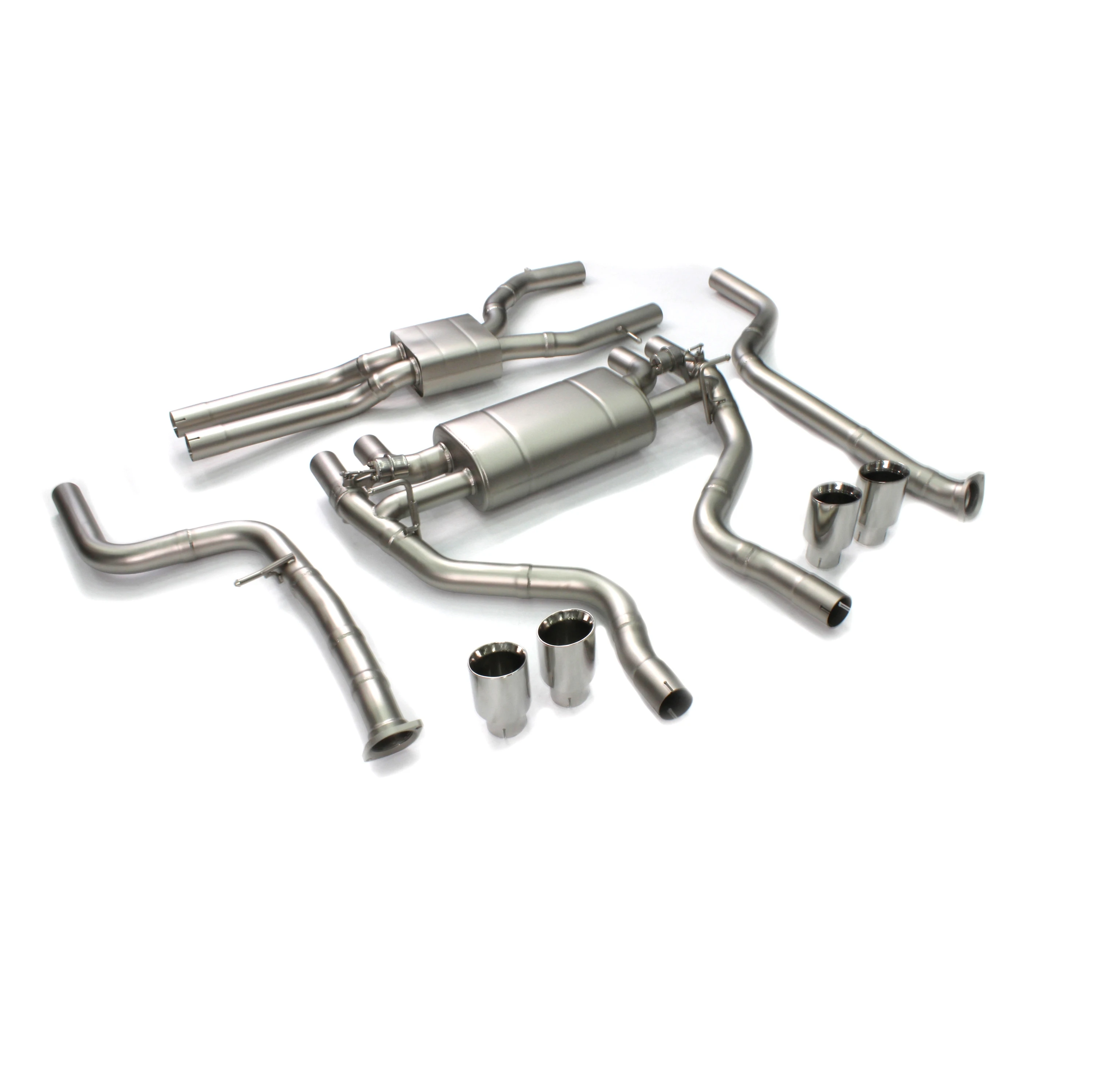 Titanium custom exhaust catback for BMW M2C F87 S55 exhaust pipe system