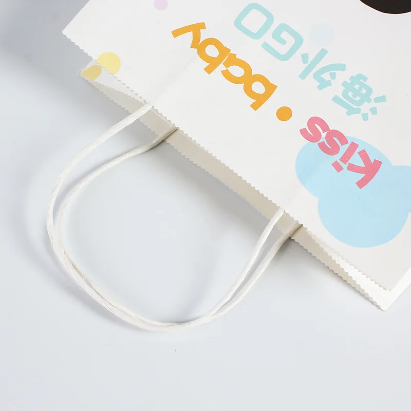 clothing lunch customized paper bag brown white black shopping packaging handle kraft paper bag takeaway gifts bag with your own