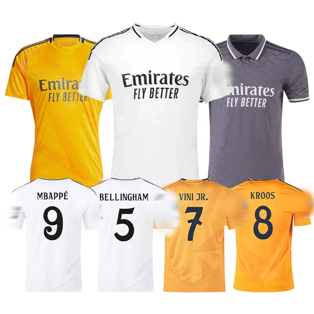 Real Thai 2024/2025 BENZEMA soccer jersey football shirt VINIJR KROOS MBAPPE MODRIC BELLINGHAM MADRID man player fan kit uniform
