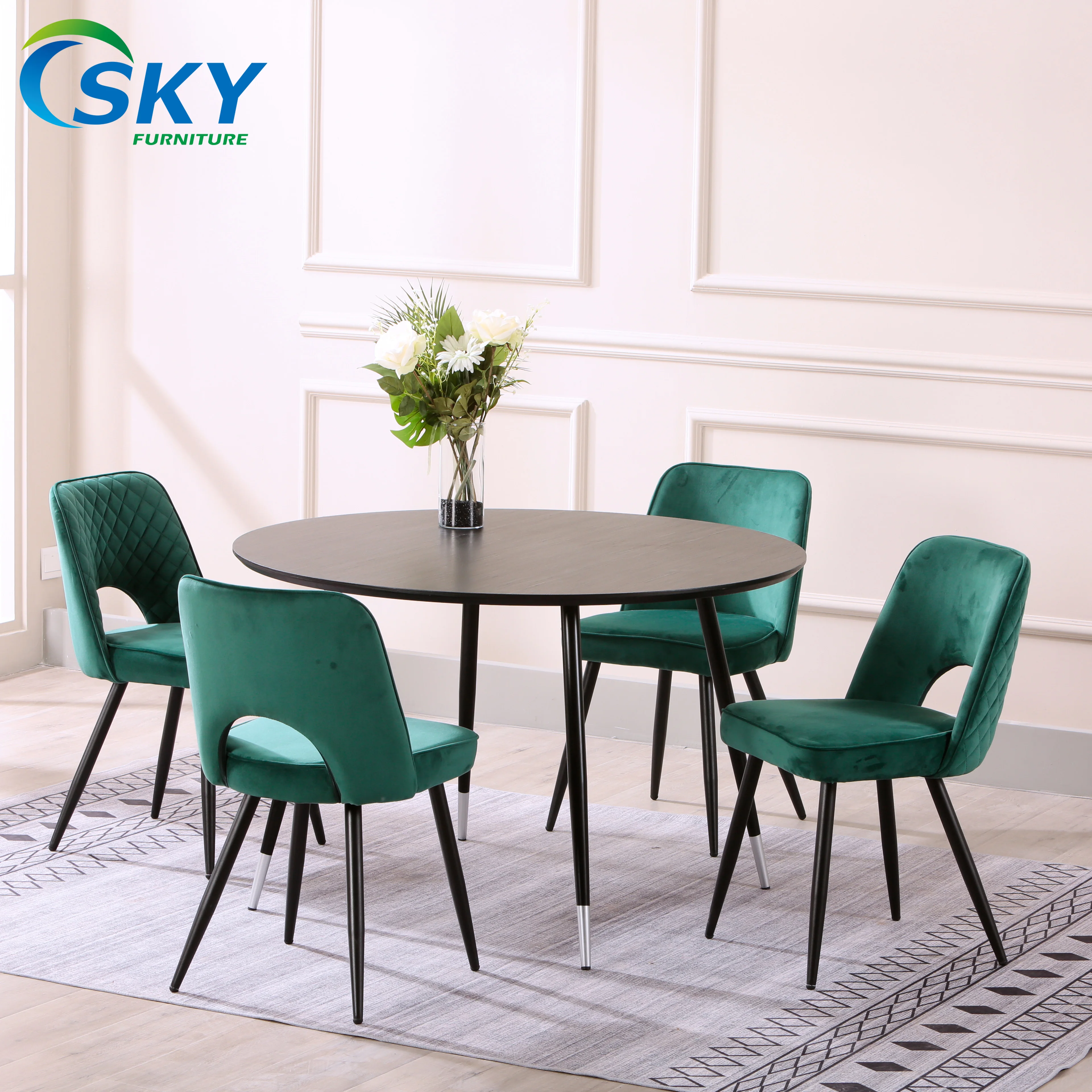 SKY Table Set Luxury Dining Room Furniture Dining Table Set Living Room