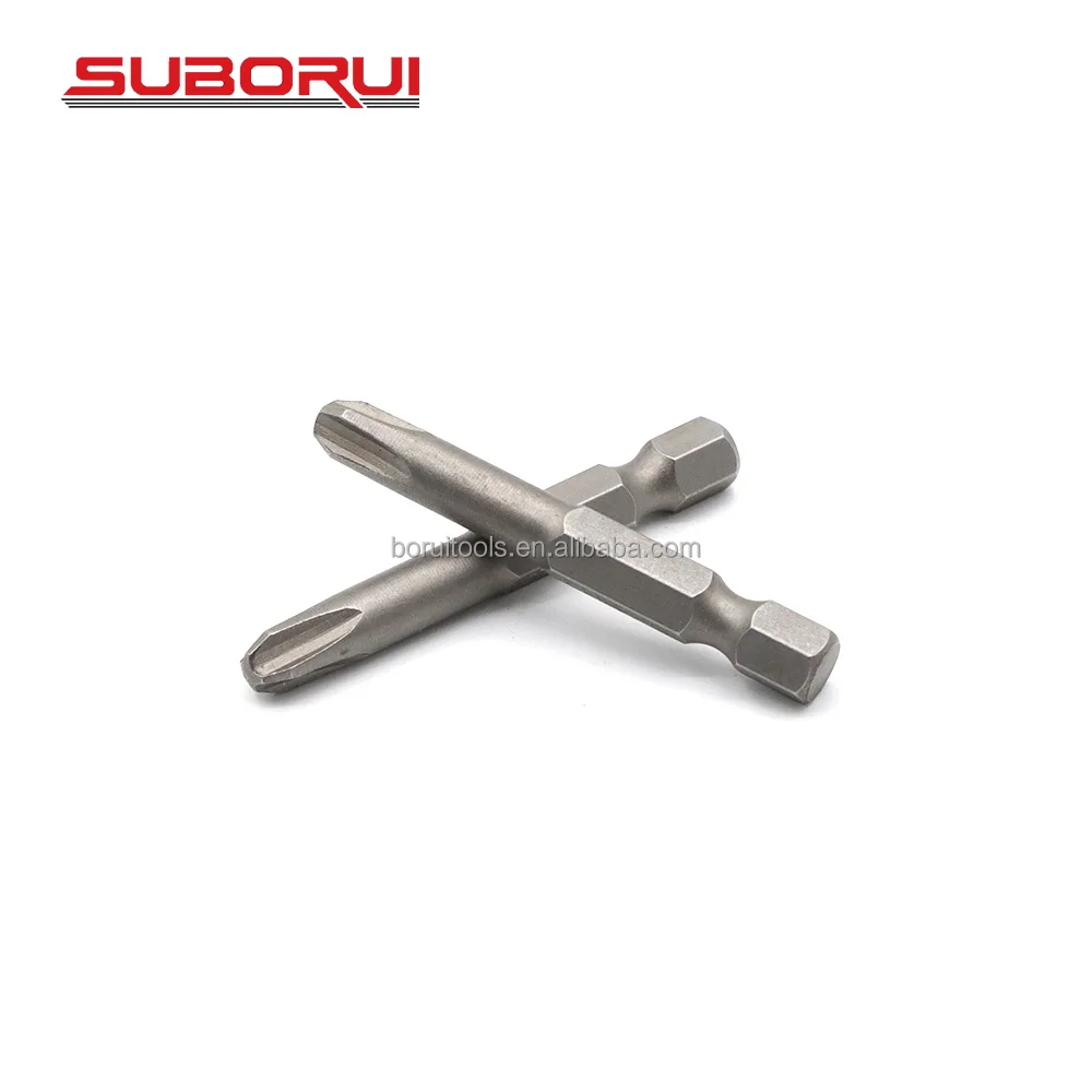 SUBORUI PH2 PH3 Magnetic Cross Bit Set Phillips Impact Batch Head Hardness Screwdriver Bit Screw Driver Set Hand Tools