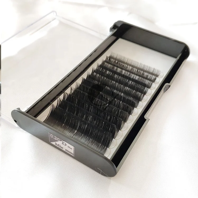 
Individual Lashes Trays Private Label Volume Eyelash Extensions 0.07mm Thickness C Curl 16mm Long Volume Lashes 