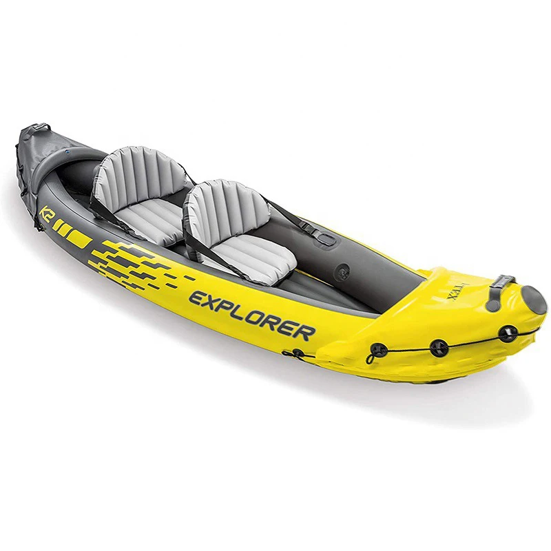 Wholesale PVC and Polyester Inflatable Kayak 2 Person Boat