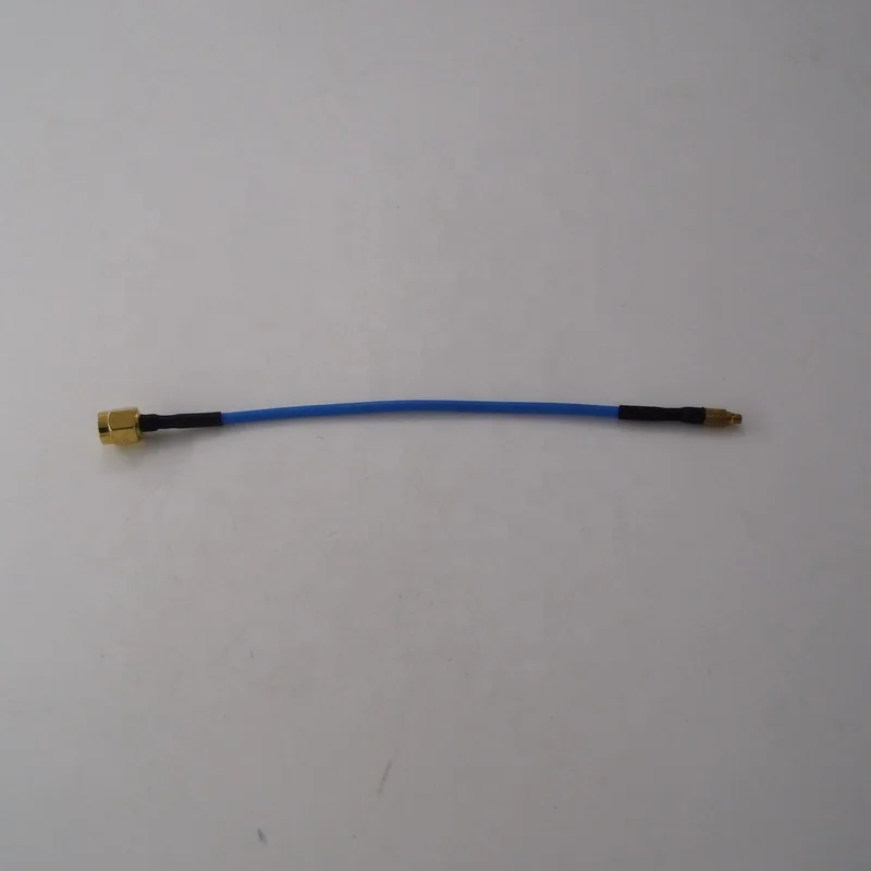  150mm Semi-flexible RG405 rf coaxial Cable Assembly(Jumper) With SMA Reverse Polarity Male To MMCX