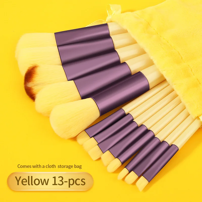 13Pcs Custom Logo MakeUp Brushes Makeup Brushes Set Soft synthetic fiber cosmetic tools make up brushes