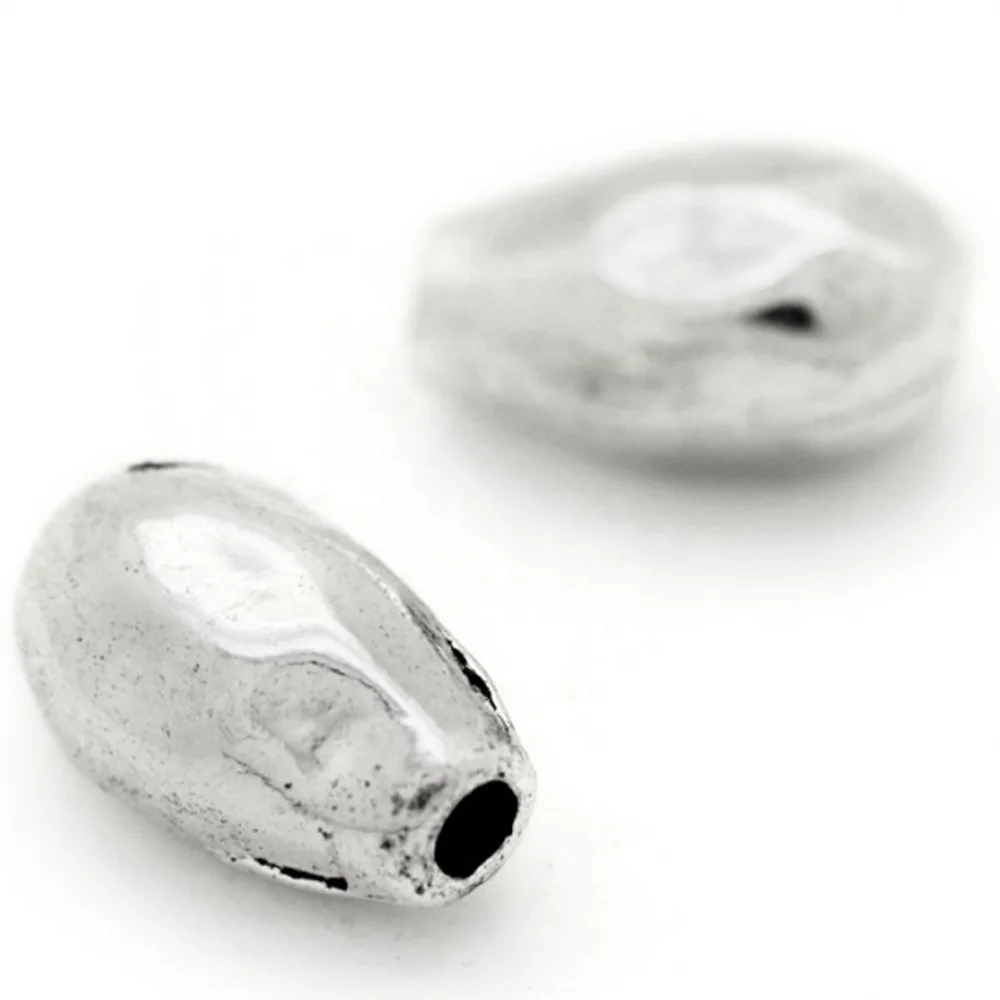 Wholesale Jewelry Accessories Bracelet Women Handmade DIY Blind hole ball terminal Silver beads For Jewelry Making