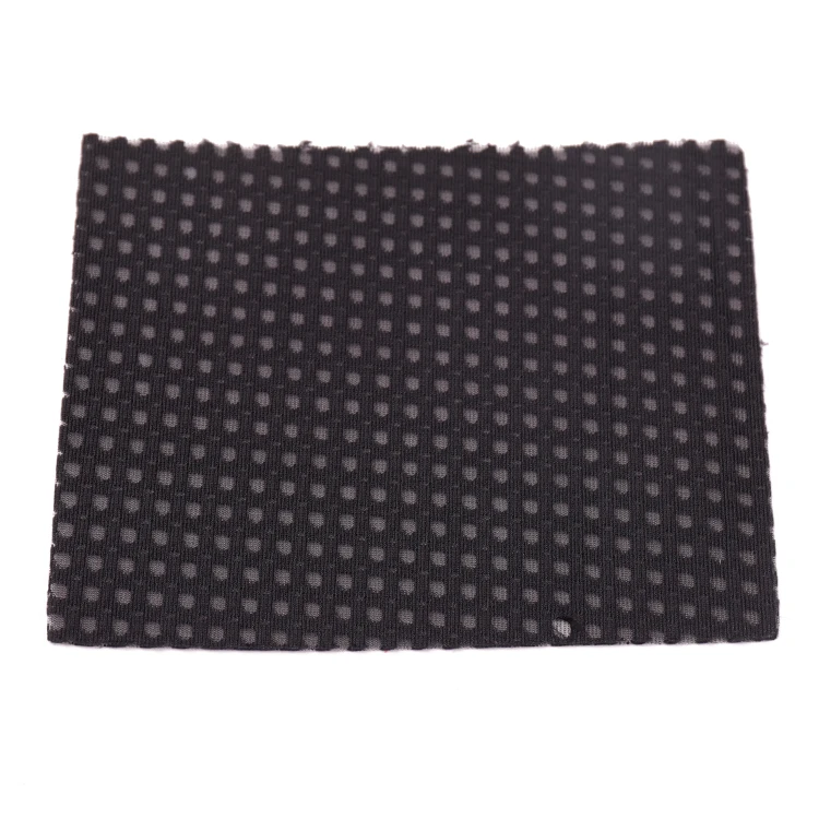 Tela de malla negra hecha punto deformacion 3D del aire del poliester / de nylon para el pano de malla de alambre de los zapatos