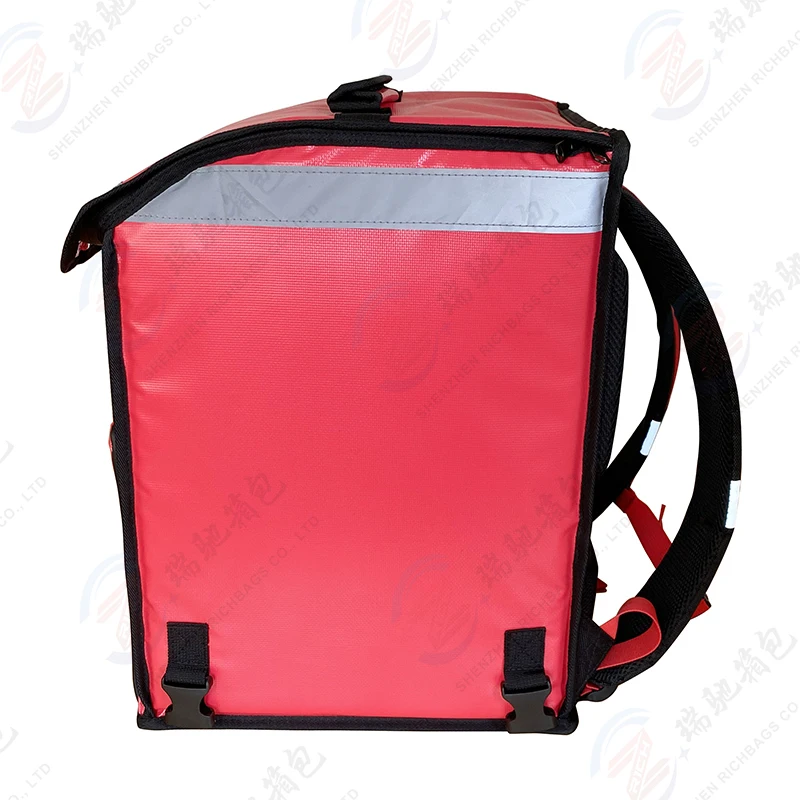 New Fashion Large Pizza Hot Cooler Orange Backpack Insulated Thermal Food Delivery Bags