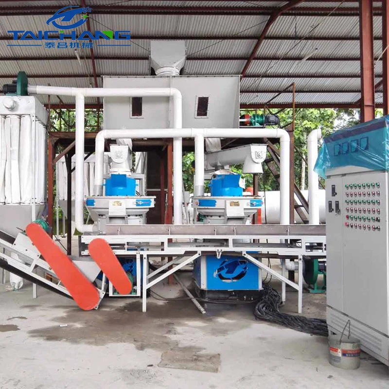 LKJ 560 Factory direct sell wood pelets line/wood pellet machine/biomass pellet mill line with low price