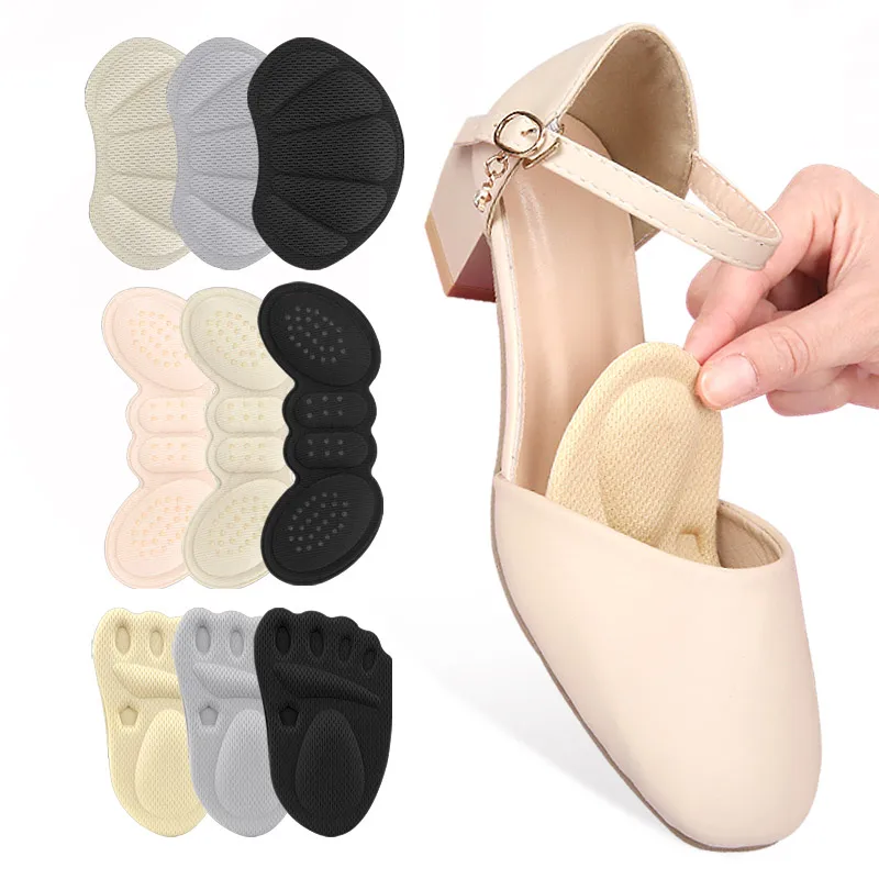 Comfortable non slip anti slip soft thickened adjustable size and adjustable half size pad on the heel