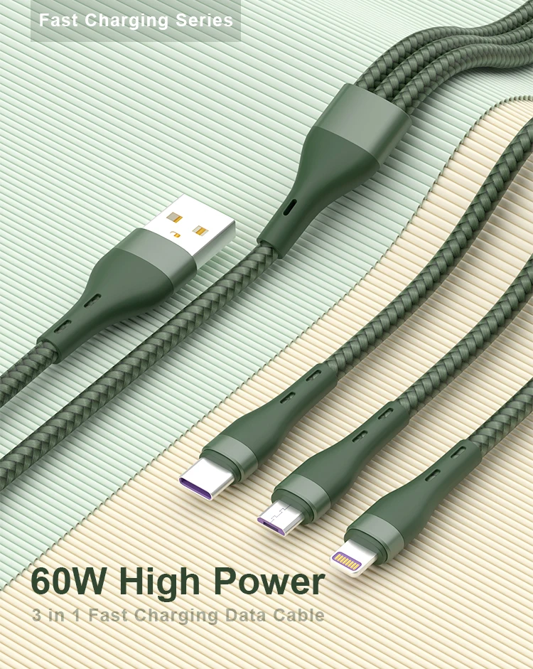  Кабели для передачи данных PD65W 5A 3 в 1 USB 0 кабель быстрой зарядки ios и