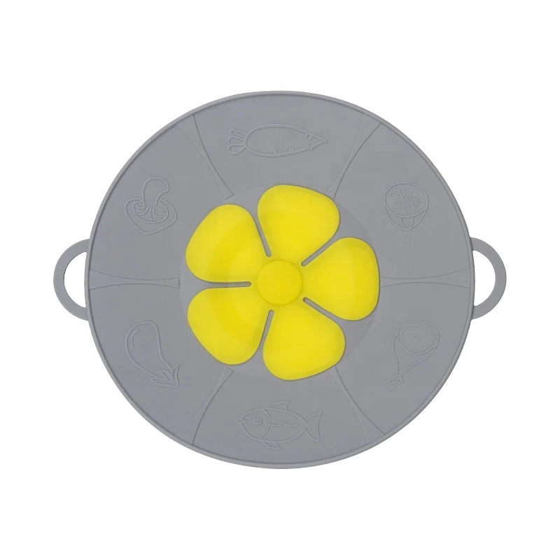 Multi-Function Kitchen Tool Pot Cover Silicone Boil Over Safeguard Spill Stopper Lid