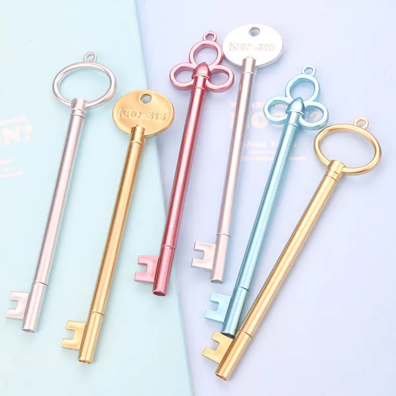 
creative retro key shape neutral pen lovely students with pens 