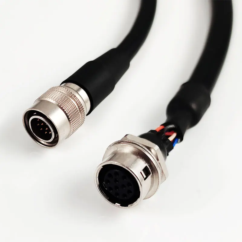Robotic Extension Hirose Camera Cable 12 Pin Ccd Cmos Camera Flex Cable Hr10a-10p-12p/hr10a-10p-12s