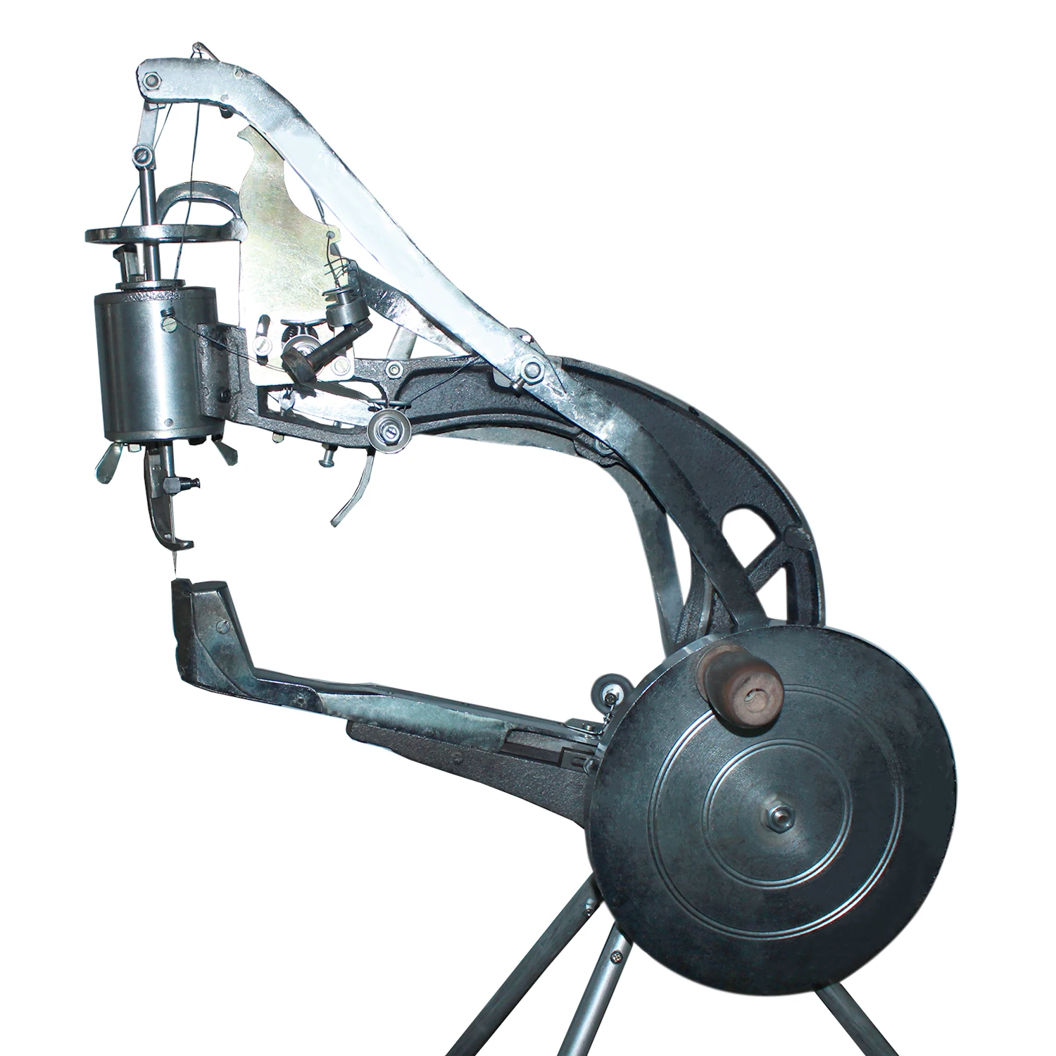 Leather Cobbler Sewing Machine Black Shoe Repair Tool Equipment Heavy Duty Industrial Hand with Needles Leather Craft Kit