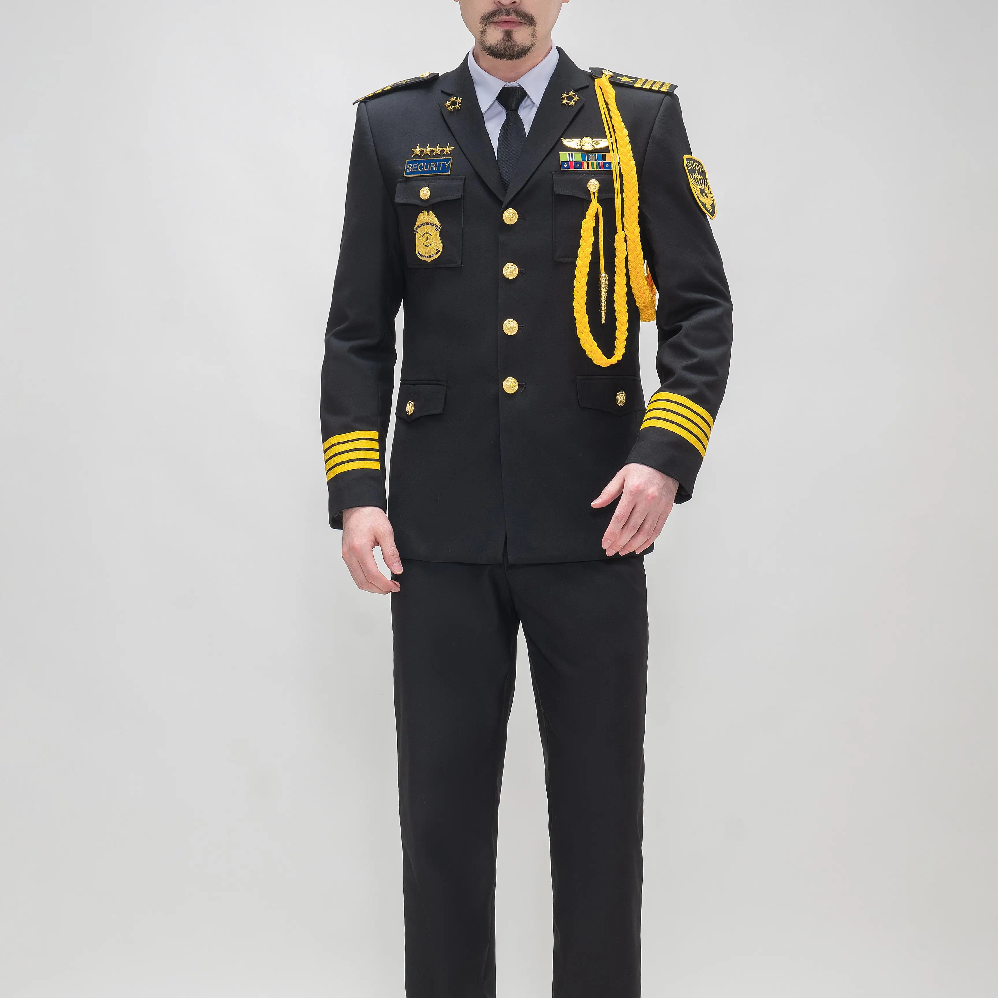 wholesale best quality Custom logo formal suit for security guard uniforms formal suit
