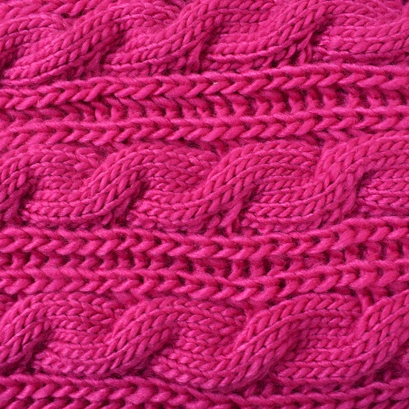 Winter Scarf  Hot sale New Fashion Knitted Plush Scarf Solid Wholesale warm thick headscarf Knitted Neck Scarf