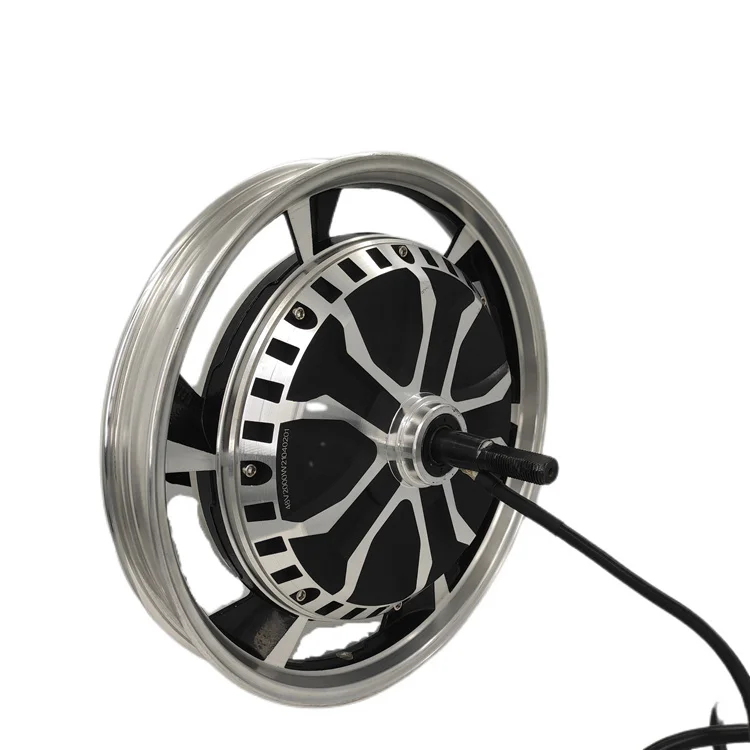 high power 16 inch 48V60V 1000W1500W brushless gearless hub motor drum brake with lock electric bicycle hub motor
