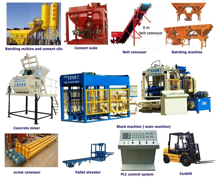 Semi-automatic Hydraulic Interlocking Brick Block Cement Concrete Making Machine Brick Machine Concrete Breeze Making Machine