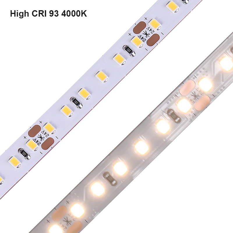 High cri 90-95 2835led strip smd 2835 pcb 8mm 3oz hi quality led strip light 2835 120 led 180led 24v 12v 3000K 6000K 4000K 2700K