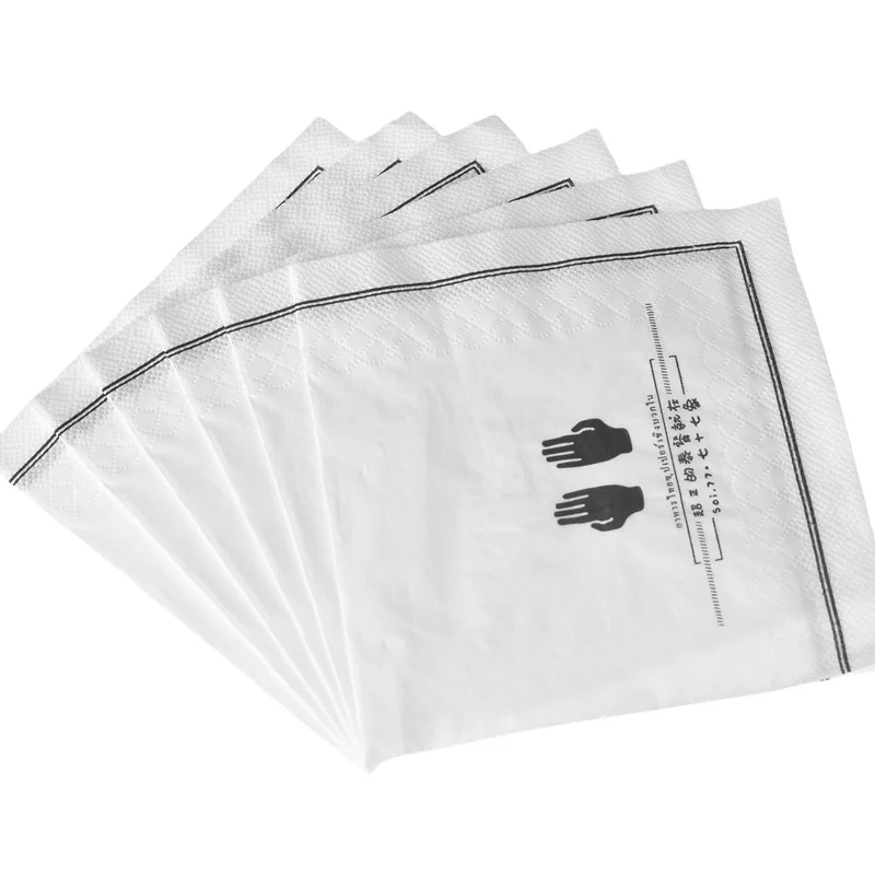 OEM daisy sanitary table paper napkins & serviettes pads with customized logo
