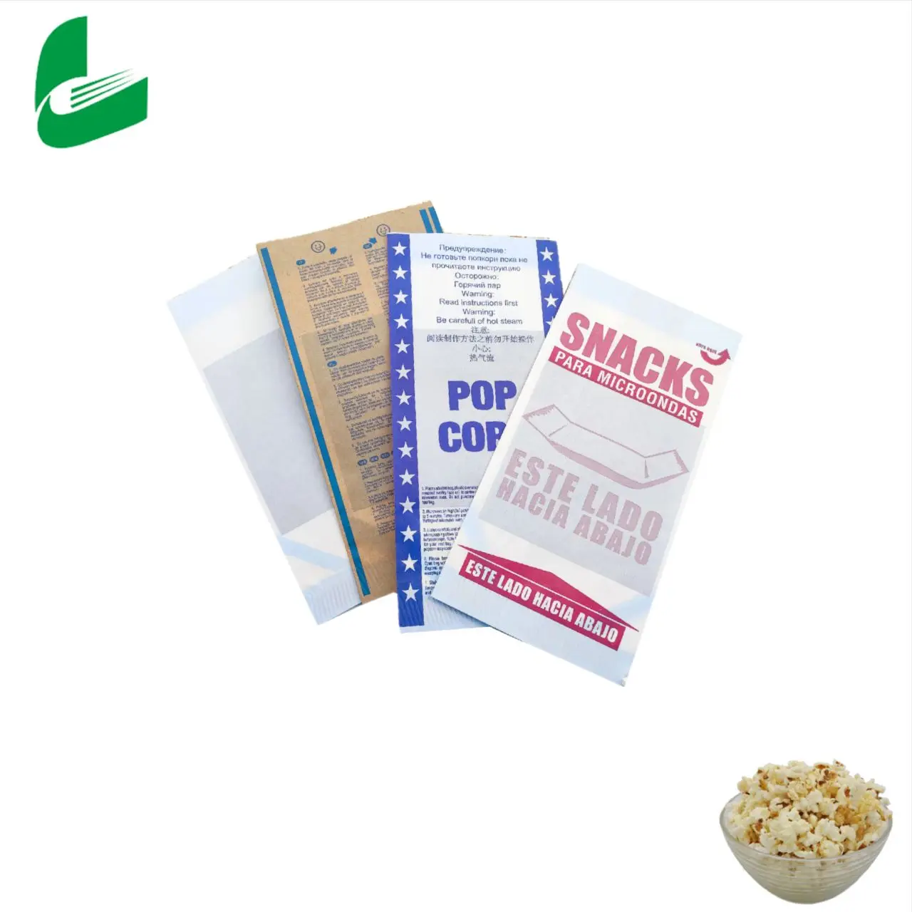 Huafeng popcorn bag  microwave popcorn paper bags