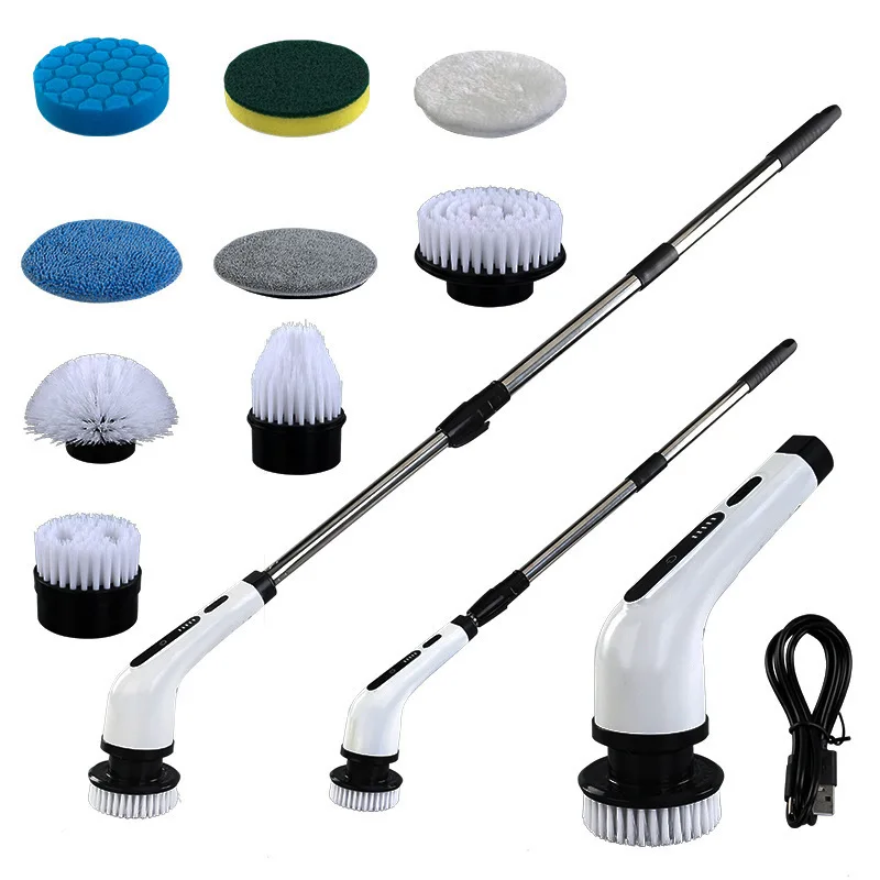 wholesale Newest 9 in 1 Factory private mold electric cleaning brush Electric Spin Scrubber for sofa  kitchen car house