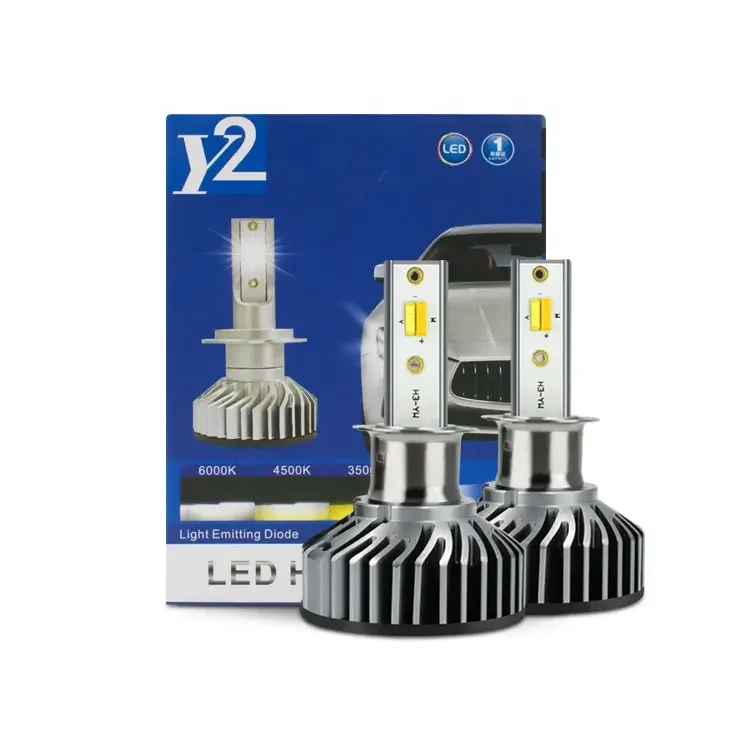Auto lighting systems car bus F2 H3 LED 1860 chip led car parts Y2 led headlight for all cars