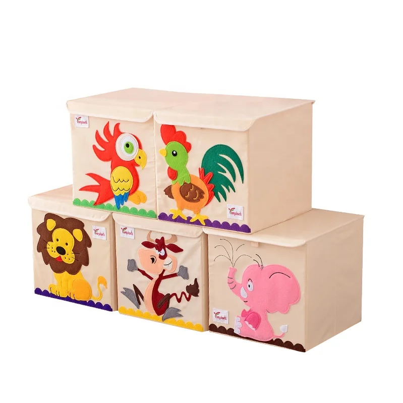 Large Capacity Design Stackable Storage Containers For Clothes Custom Pattern Box Storage Containers