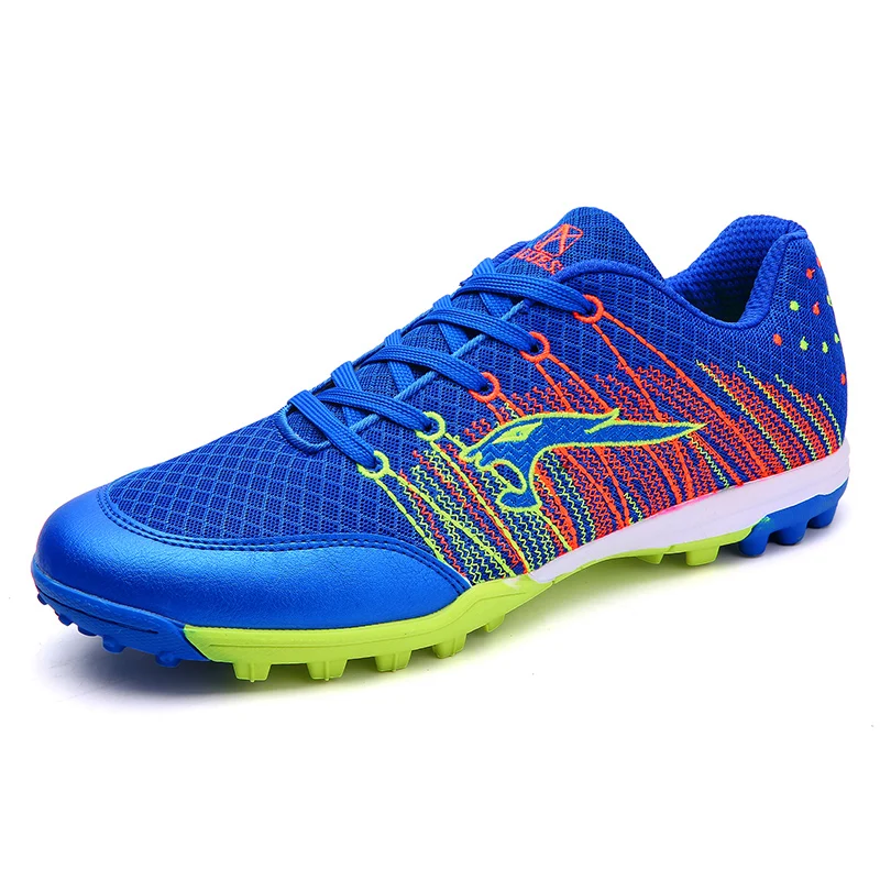 
2021 New Men Football Shoes Breathable Mesh Light Sneakers Germany Manufactures Black Indoor 