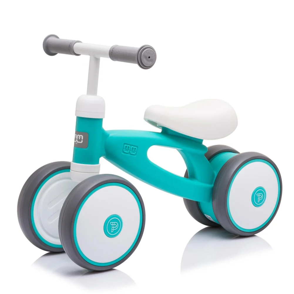 Baby toys mini kids balance bike 4 wheels push bike no pedals