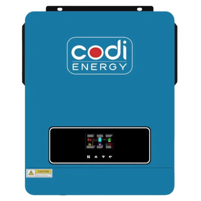 Codi Energy 4.2KW 6.2KW Mppt 500vdc Pv Input 230v 24V 48V On Off Grid Hybrid Solar Inverter